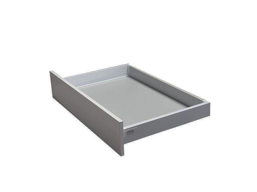 Zásuvka LEVEL BOX 84/450 mm šedá (2022)