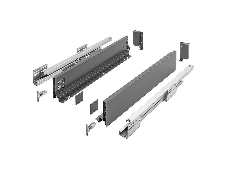 Zásuvka LEVEL – SPACE PRO 84/500 mm antracit, slim