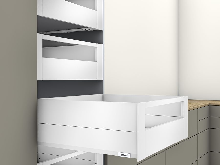 BLU MERIVOBOX vnitřní 500 E-boxcap (čelo s relingem) 40 kg bílá - komplet