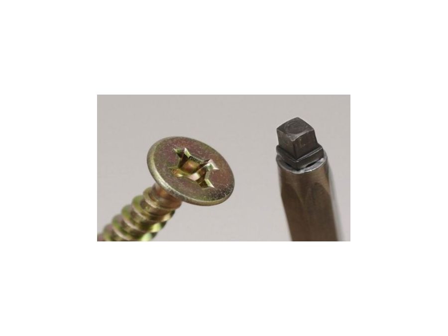Vrut 4,0 × 50 mm záp. hl. SQ2 čtyřhran ZŽ (bal=500 ks)